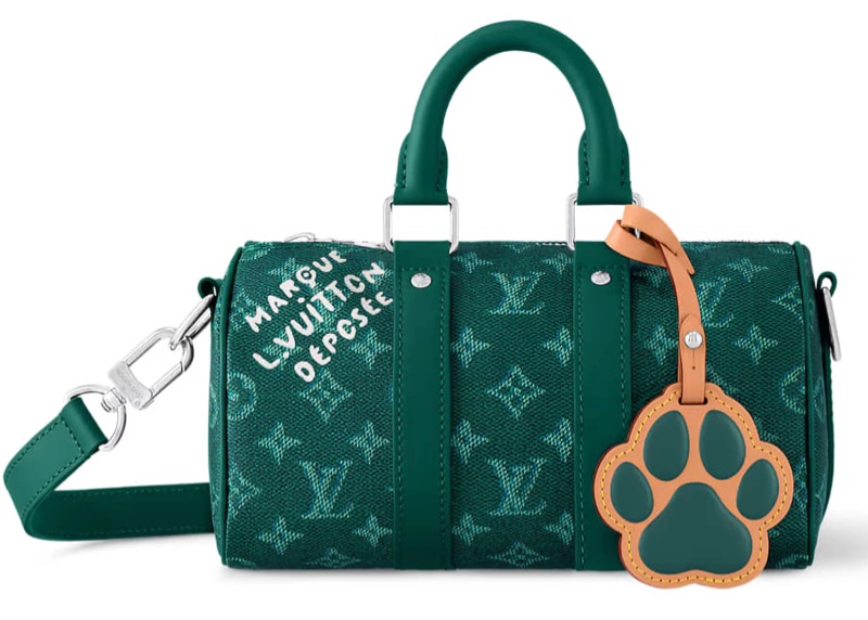 LV Keepall 25 狗狗綠 2024限量款 割愛-0