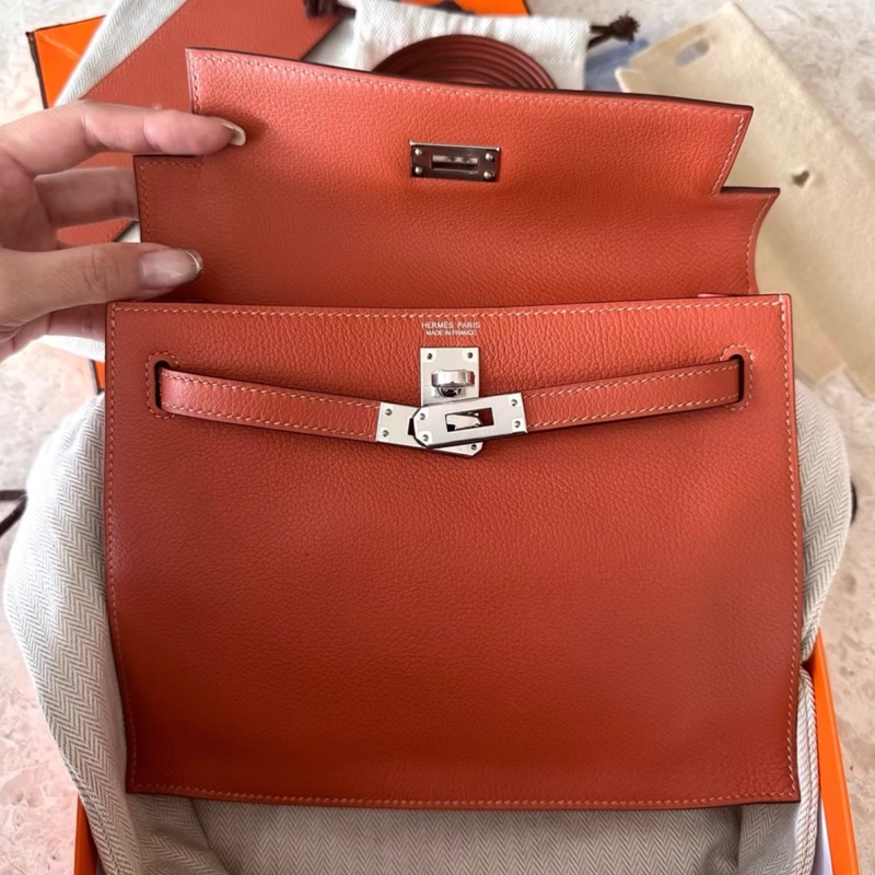 愛馬仕 kelly danse J9 內拼 T5 銀扣 Y刻,evercolor皮, 全新未使用,很適合秋冬的顏-2