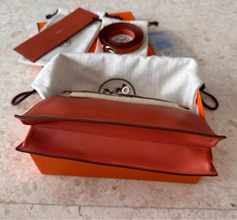 愛馬仕 kelly danse J9 內拼 T5 銀扣 Y刻,evercolor皮, 全新未使用,很適合秋冬的顏-6