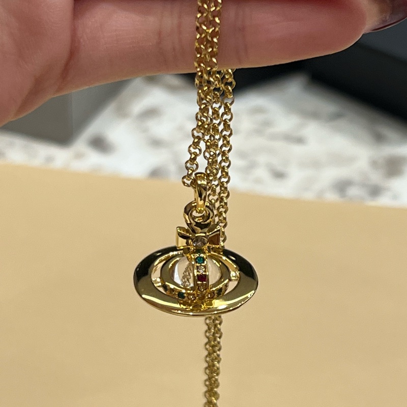 Vivienne Westwood 西太后 Tiny Orb 立體土星項鍊-9