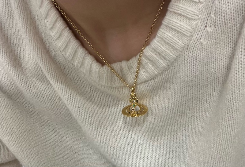 Vivienne Westwood 西太后 Tiny Orb 立體土星項鍊-12