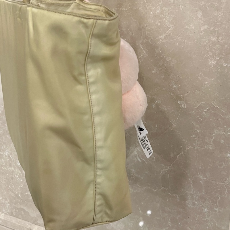 Prada 奶茶色托特包 尼龍包-2