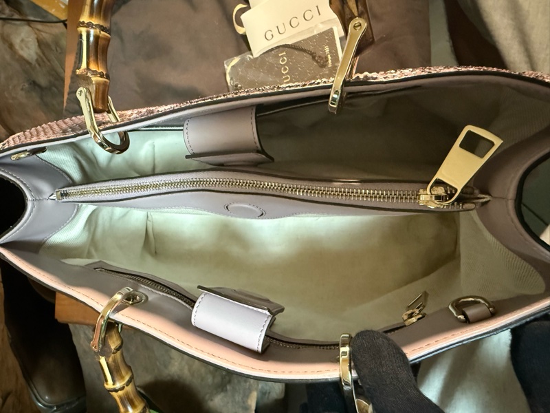 Gucci 真蟒蛇皮 手拿肩背包（全新）-12