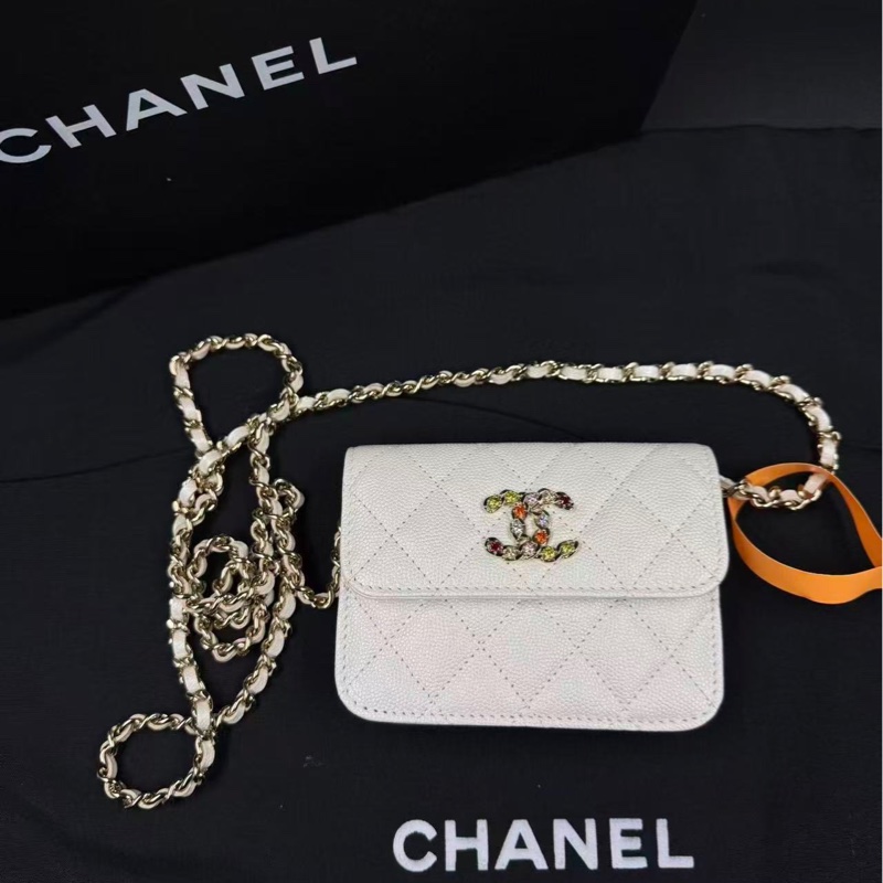 chanel香奈兒 vic水鑽woc 99新-1