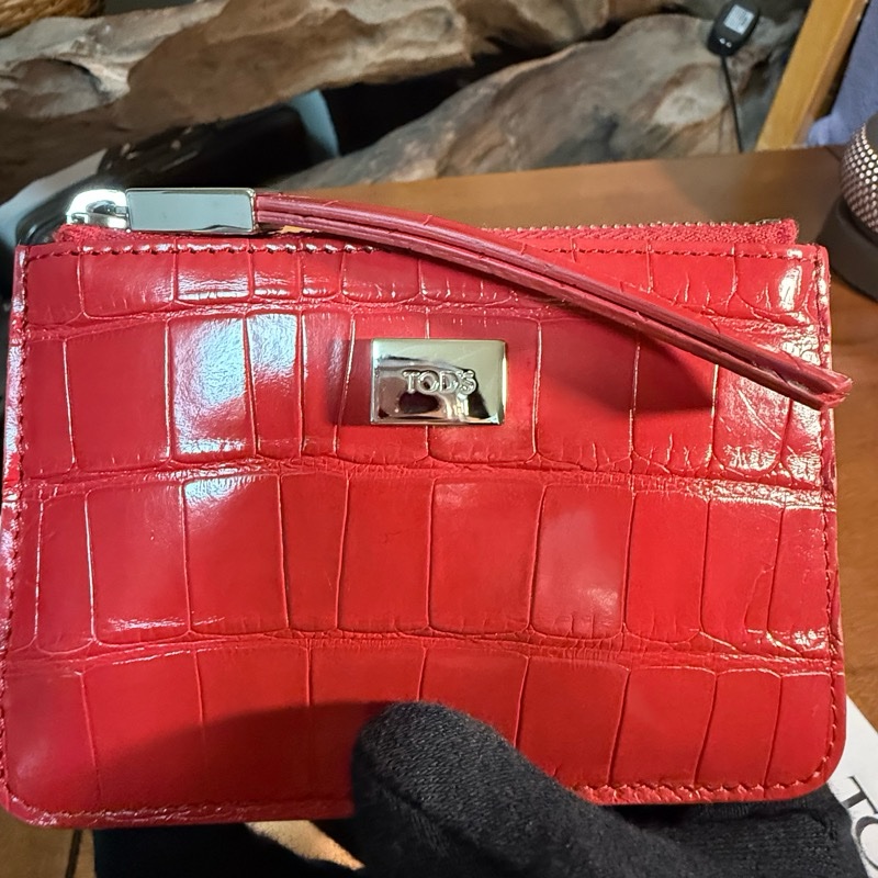 TOD’S 真鱷魚皮（全新）零錢包/鑰匙包-0