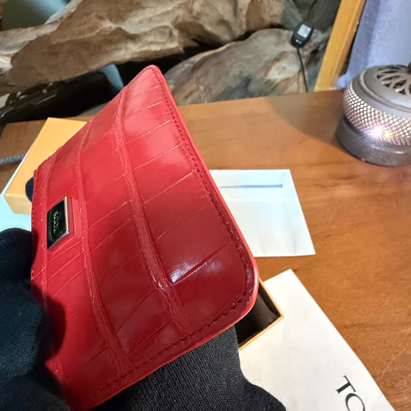 TOD’S 真鱷魚皮（全新）零錢包/鑰匙包-8