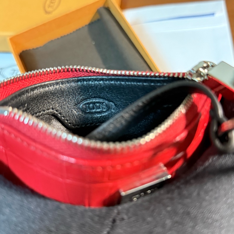 TOD’S 真鱷魚皮（全新）零錢包/鑰匙包-12