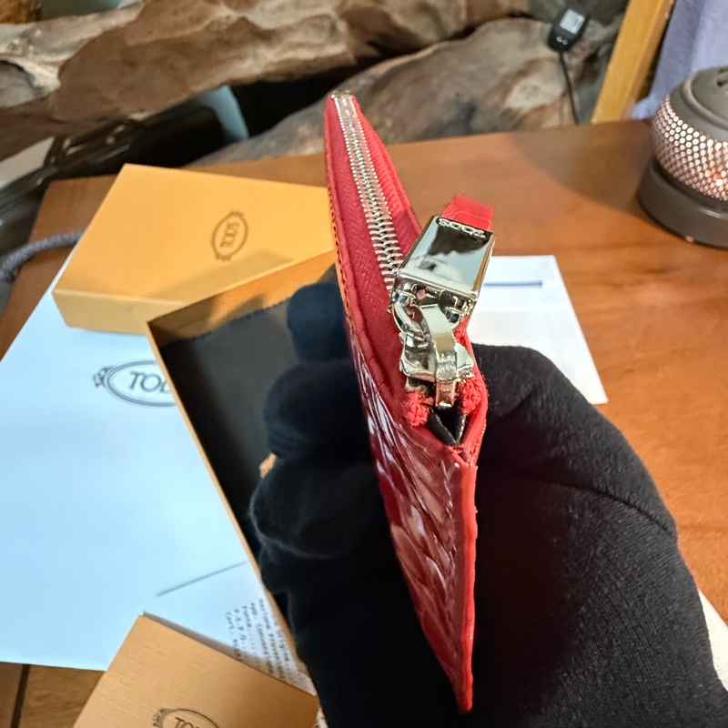 TOD’S 真鱷魚皮（全新）零錢包/鑰匙包-15