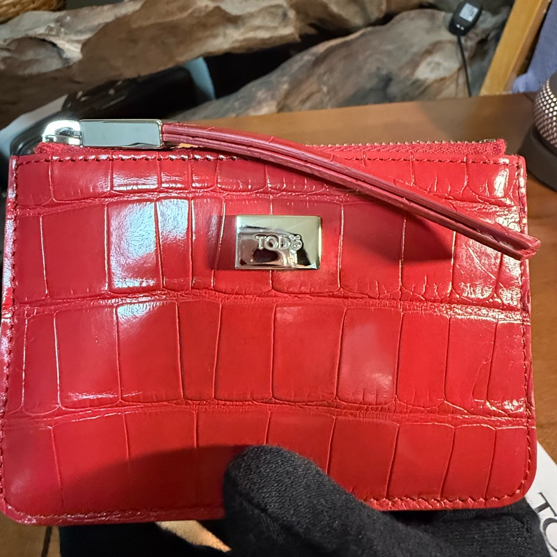 TOD’S 真鱷魚皮（全新）零錢包/鑰匙包-16