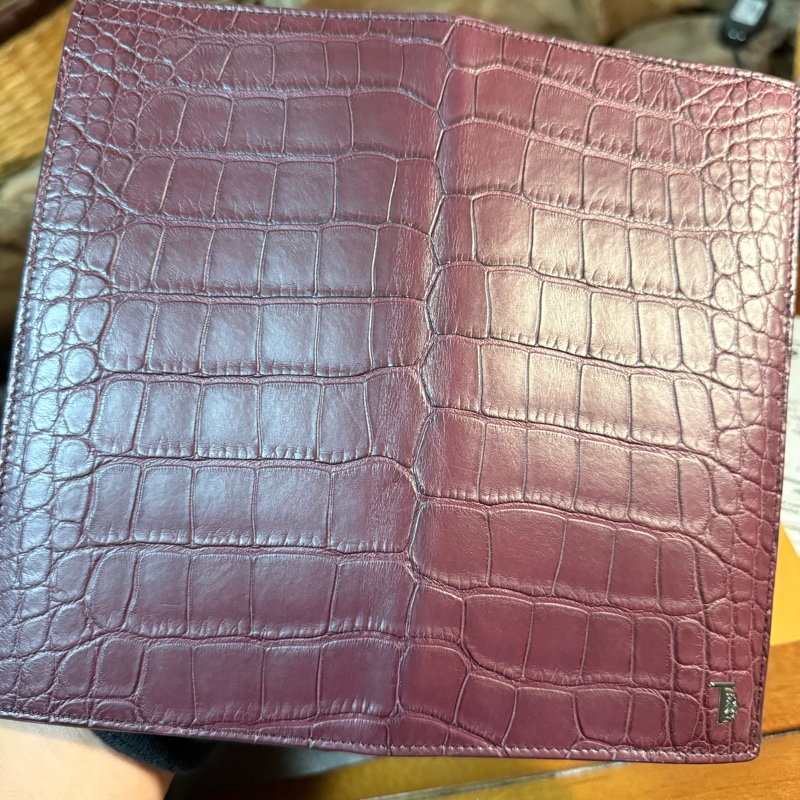 TOD’S 真鱷魚皮（腹部）長夾-6