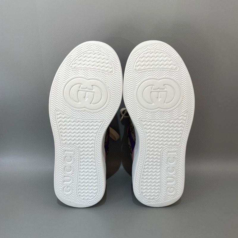Gucci/古馳 餅乾鞋，GG時尚運動鞋，粉黃藍紫多色配色休閒板鞋，尺碼：36.5碼-8