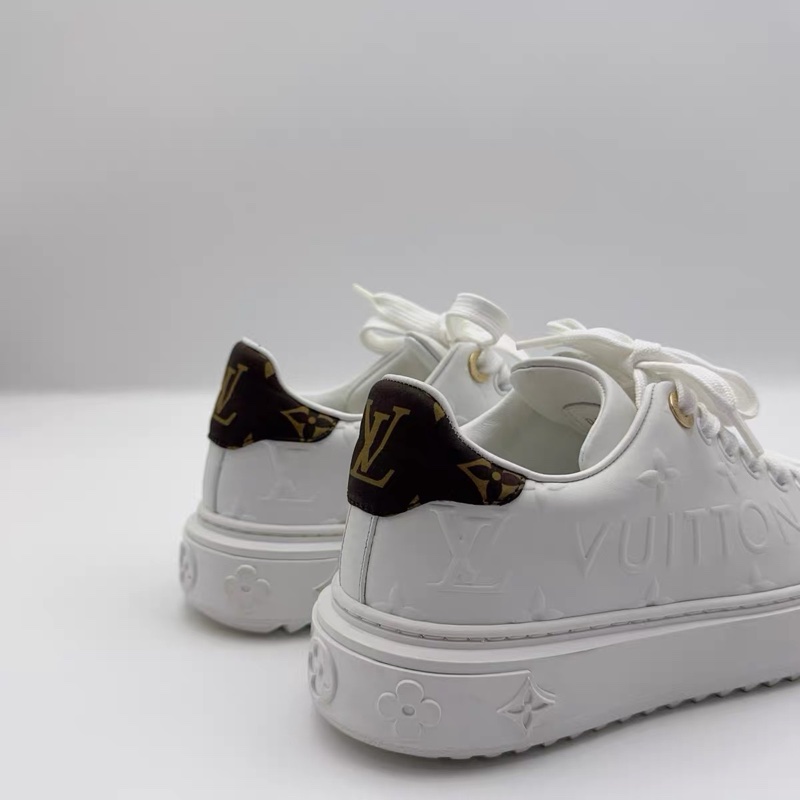 Louis Vuitton LOUIS VUITTON/路易威登 Time Out 白色浮雕 满印板鞋 尺码/35-4
