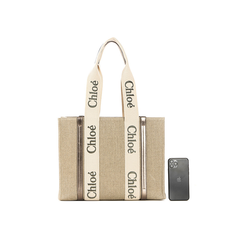 CHLOE 25SS 女士 Woody 手提包 (C25SS383 O81)-17