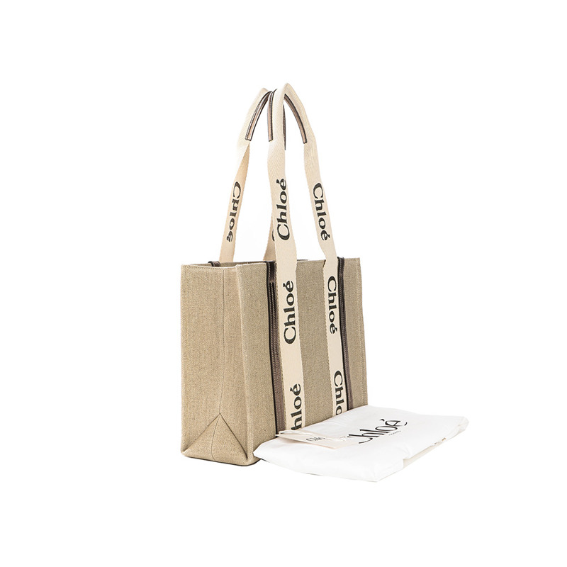 CHLOE 25SS 女士 Woody 手提包 (C25SS383 O81)-15
