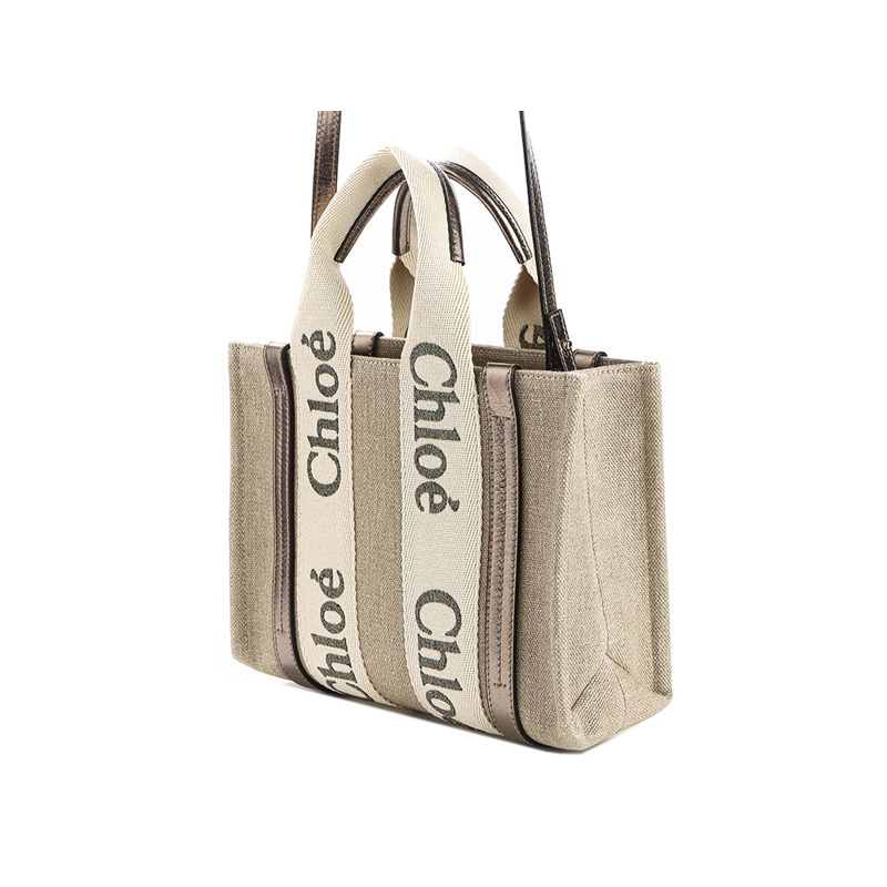 CHLOE 25SS 女士 Woody 手提包 (C25SS397 O81)-5