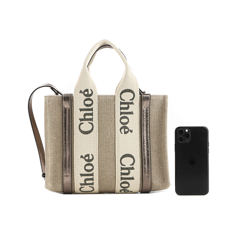 CHLOE 25SS 女士 Woody 手提包 (C25SS397 O81)-19