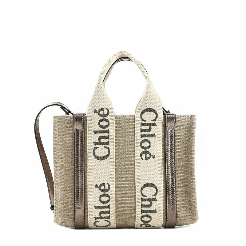 CHLOE 25SS 女士 Woody 手提包 (C25SS397 O81)-0