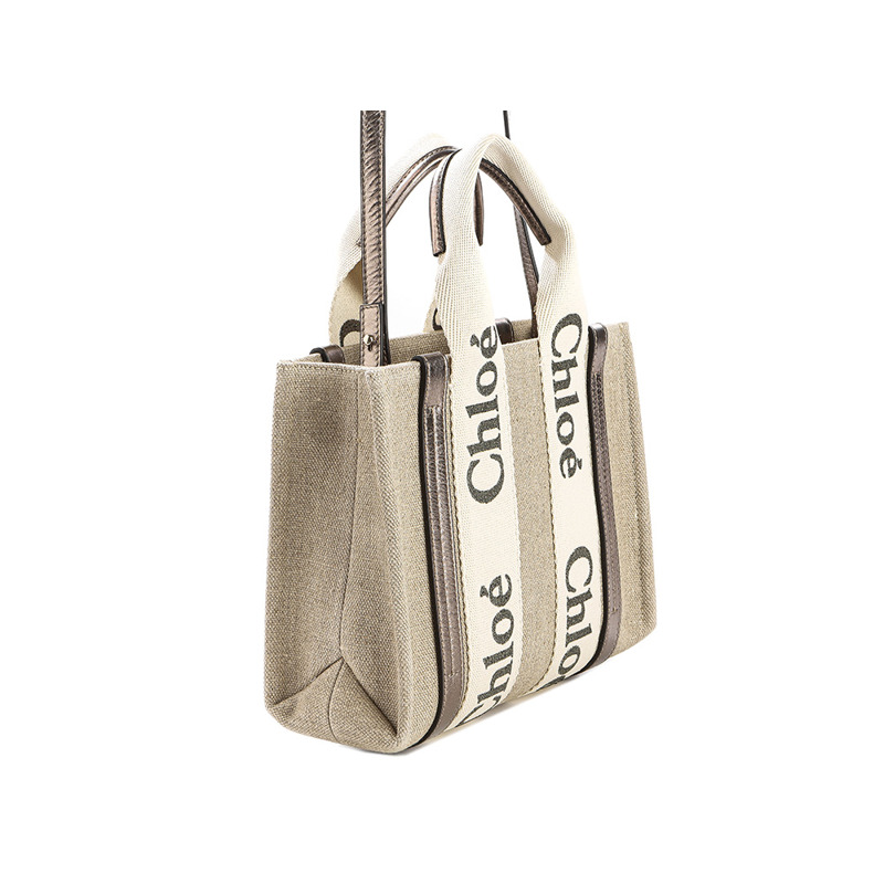 CHLOE 25SS 女士 Woody 手提包 (C25SS397 O81)-6
