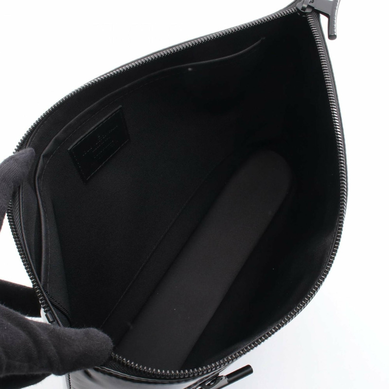 路易威登 Pochette Cosmos 手拿包，塗層帆布和皮革，Monogram Eclipse Glaze 圖案，男士，黑色，M63373-2