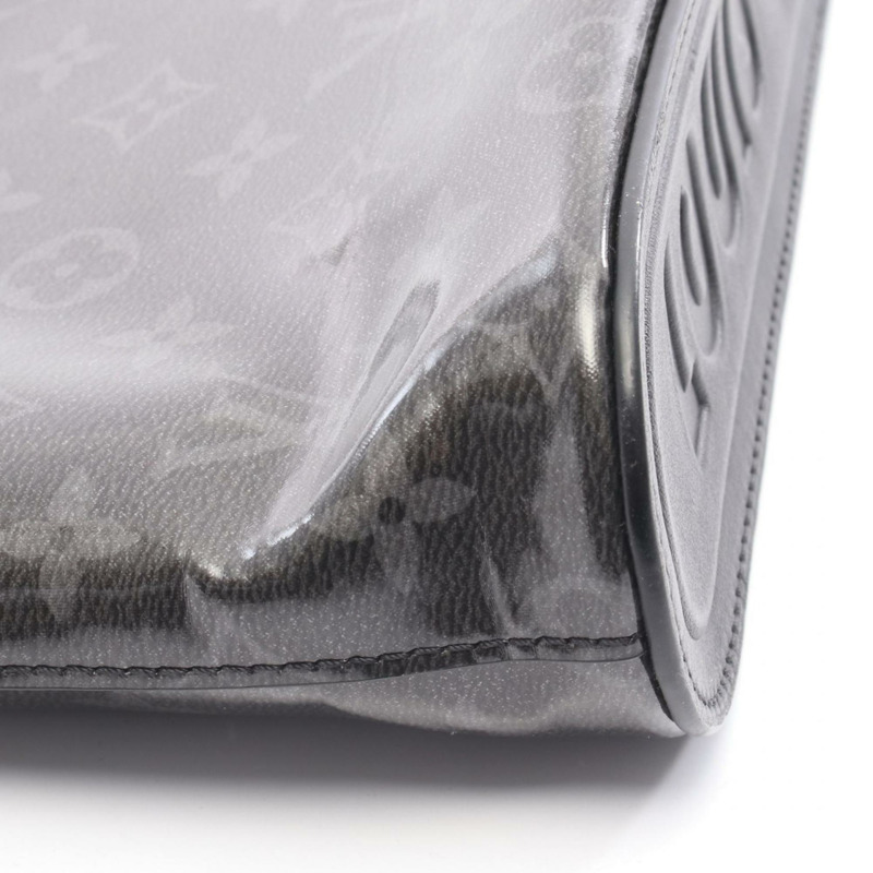 路易威登 Pochette Cosmos 手拿包，塗層帆布和皮革，Monogram Eclipse Glaze 圖案，男士，黑色，M63373-6