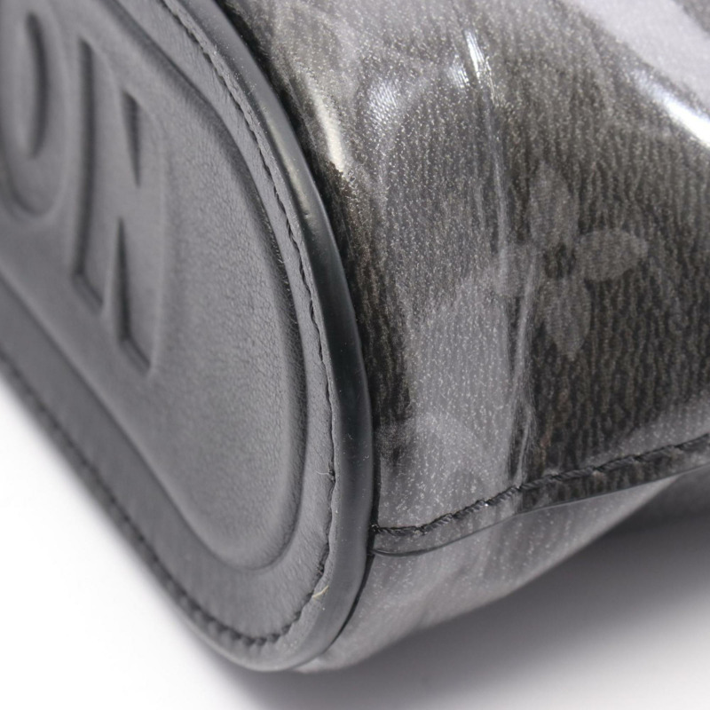 路易威登 Pochette Cosmos 手拿包，塗層帆布和皮革，Monogram Eclipse Glaze 圖案，男士，黑色，M63373-7