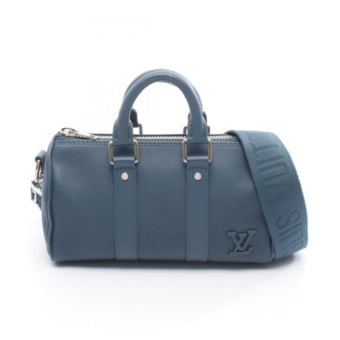 路易威登 Keepall XS LV Aerogramme 手提包，皮革，男士，藍色，M81003