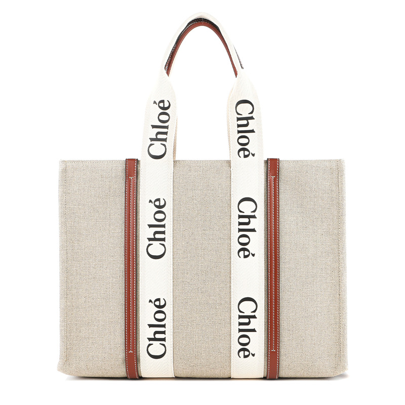 CHLOE 25SS 女士 Woody 大號托特包 C22AS382 I26 90U-3