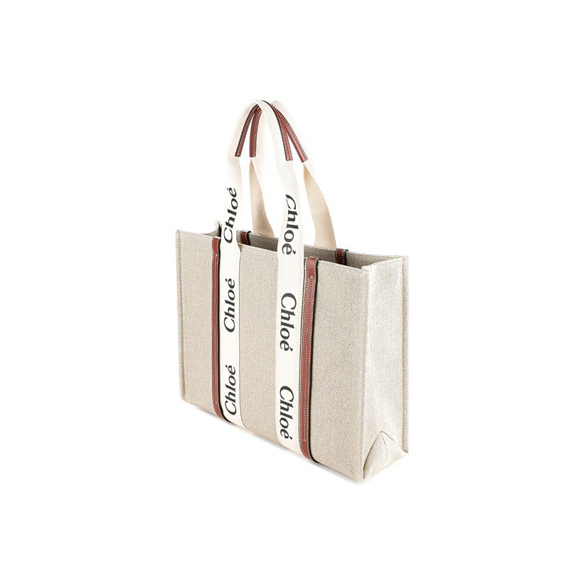 CHLOE 25SS 女士 Woody 大號托特包 C22AS382 I26 90U-5