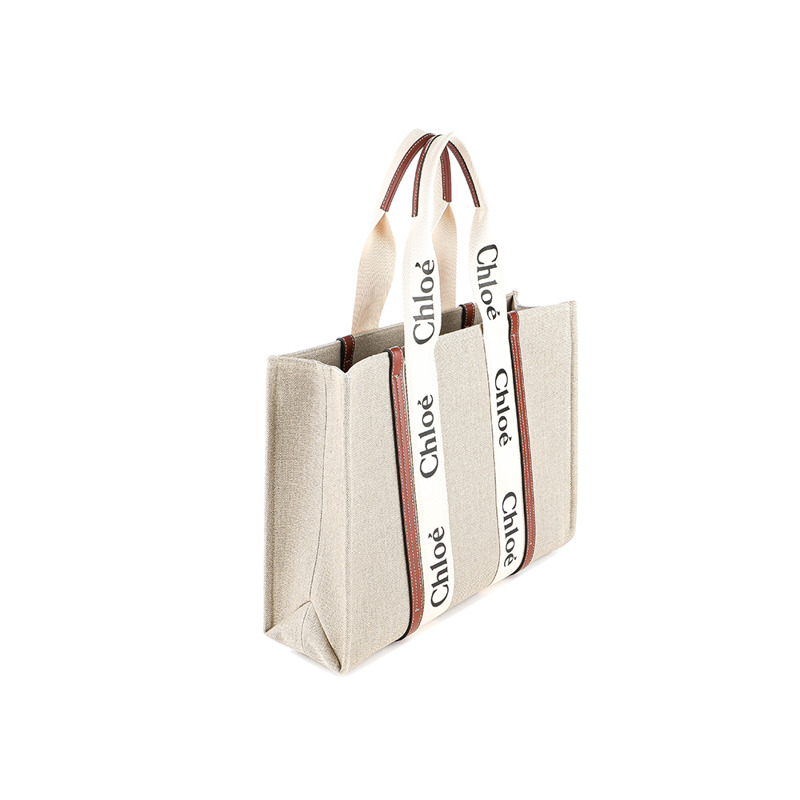 CHLOE 25SS 女士 Woody 大號托特包 C22AS382 I26 90U-6