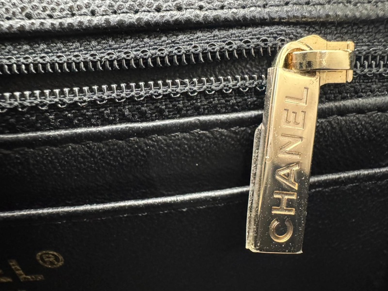 Chanel 2017 Caviar Leather Mini Classic Flap Bag-11