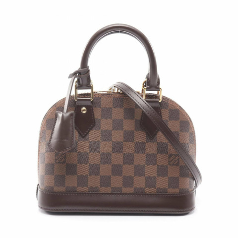 路易威登 Alma BB 手提包，Damier 皮革，女士，棕色，N41221