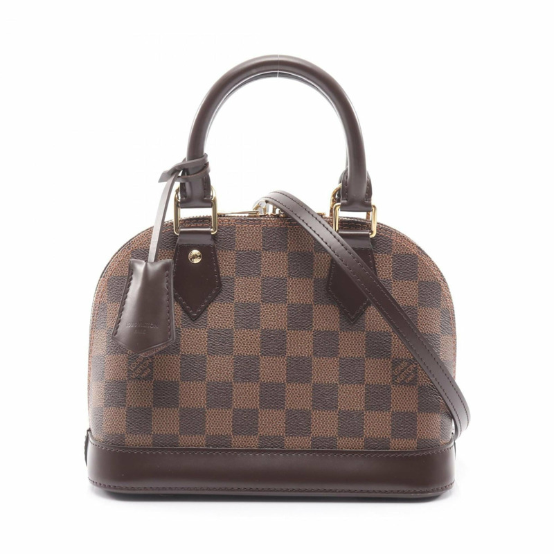 路易威登 Alma BB 手提包,Damier 皮革,女士,棕色,N41221-0