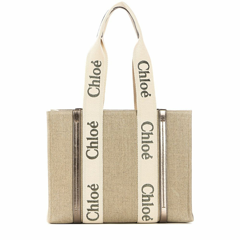 CHLOE 女士 Woody 手提包 25FW (C25SS383 O81 074)-0