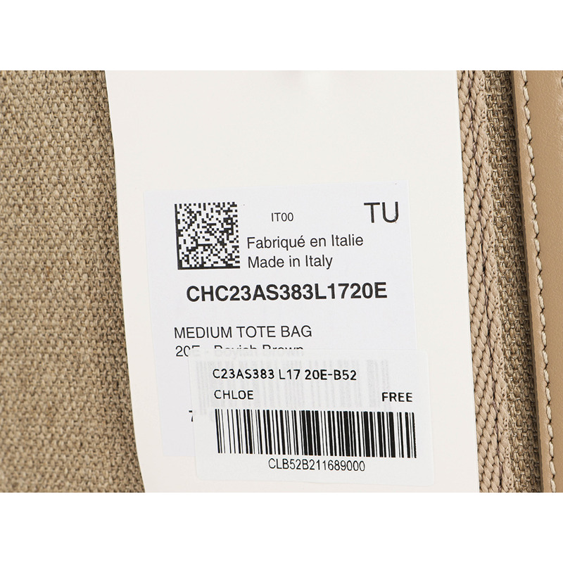 CHLOE 25FW 女士中型托特包 C23AS383 L17 20E-16