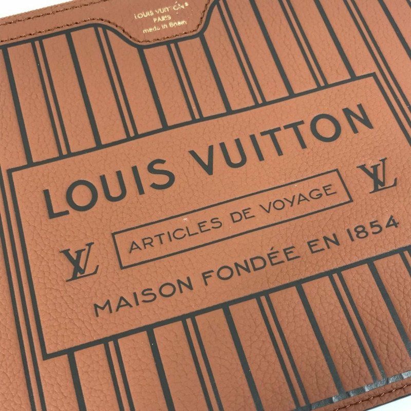 路易威登 M12061 Monogram Neverfull 內外翻轉 MM 手拿包,帶第二個多功能口袋,皮革材質,男女通用,棕褐色,近全新-7