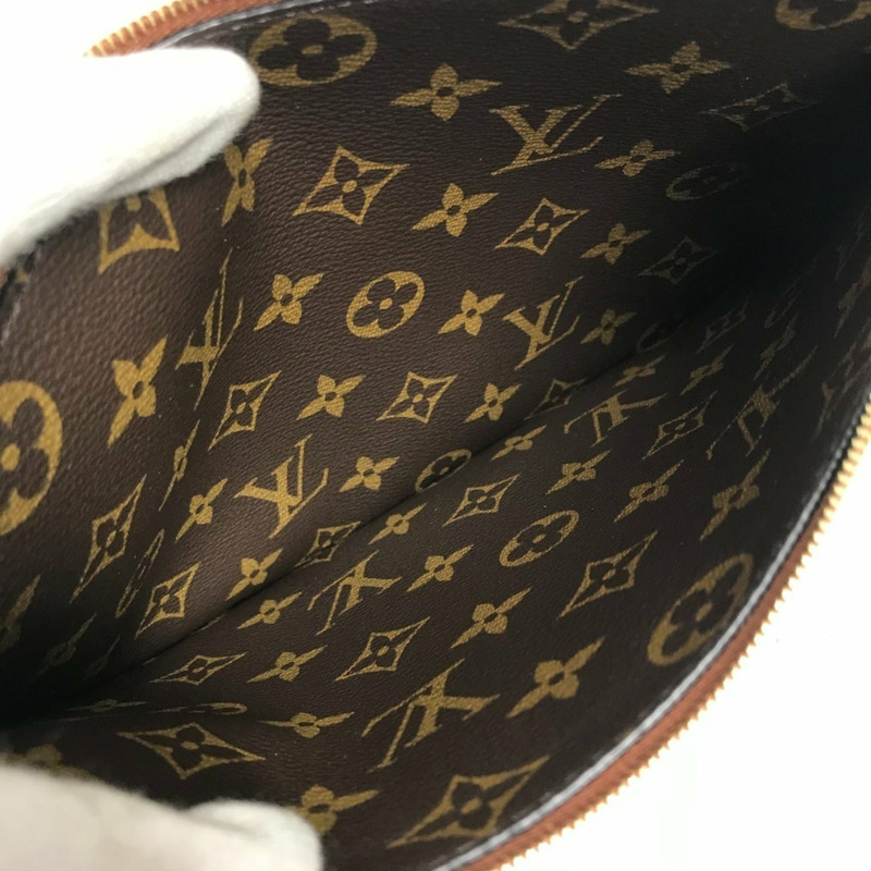 路易威登 M12061 Monogram Neverfull 內外翻轉 MM 手拿包,帶第二個多功能口袋,皮革材質,男女通用,棕褐色,近全新-9