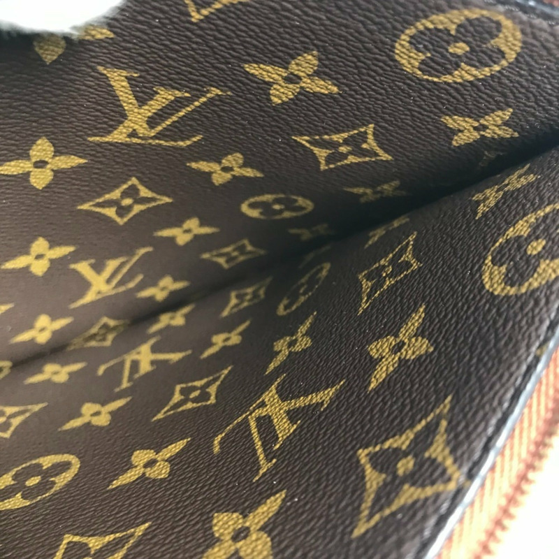 路易威登 M12061 Monogram Neverfull 內外翻轉 MM 手拿包,帶第二個多功能口袋,皮革材質,男女通用,棕褐色,近全新-11