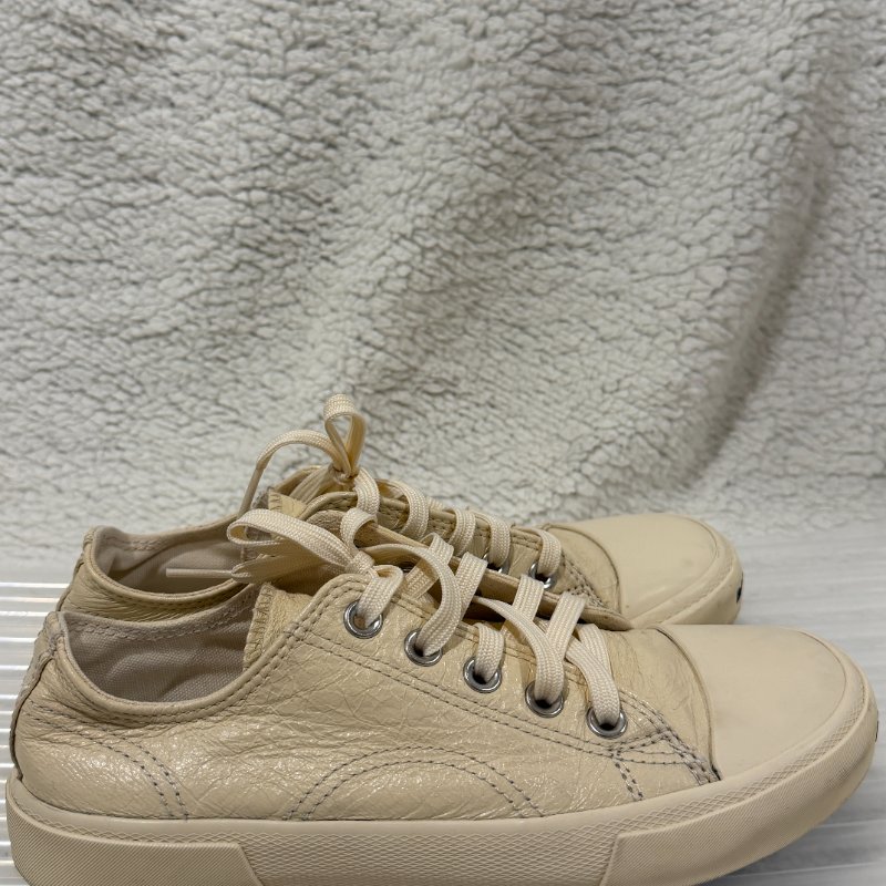 Balenciag 米白色仿舊帆布懶人鞋 37號 98新配件塵袋-1