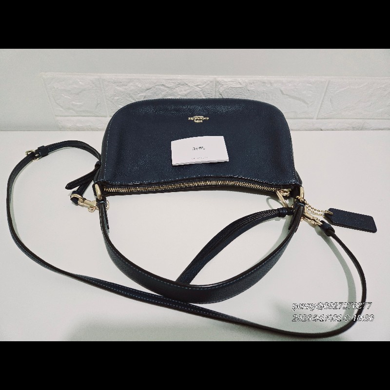 COACH  2way牛皮側背／斜挎包-7