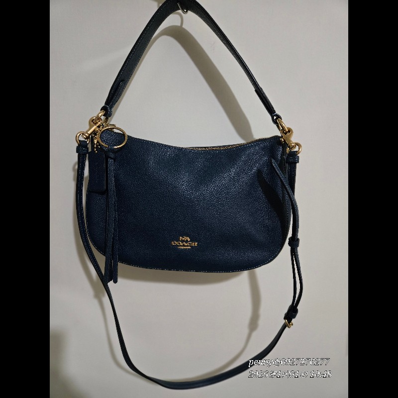 COACH  2way牛皮側背／斜挎包-8