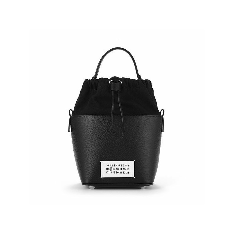 MAISON MARGIELA 縫線紋理小鏈條水桶單肩包-0