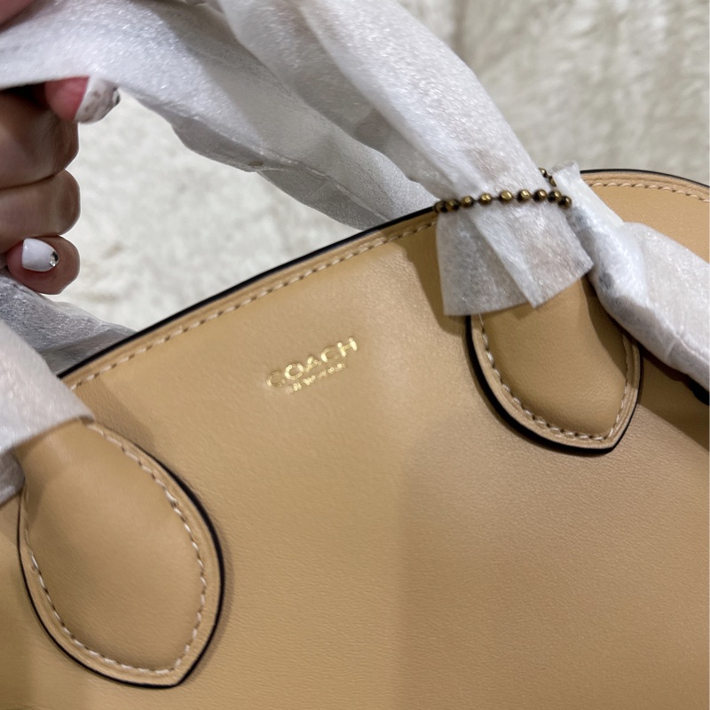 全新Coach Empire Carryall 26 皮革手袋-27