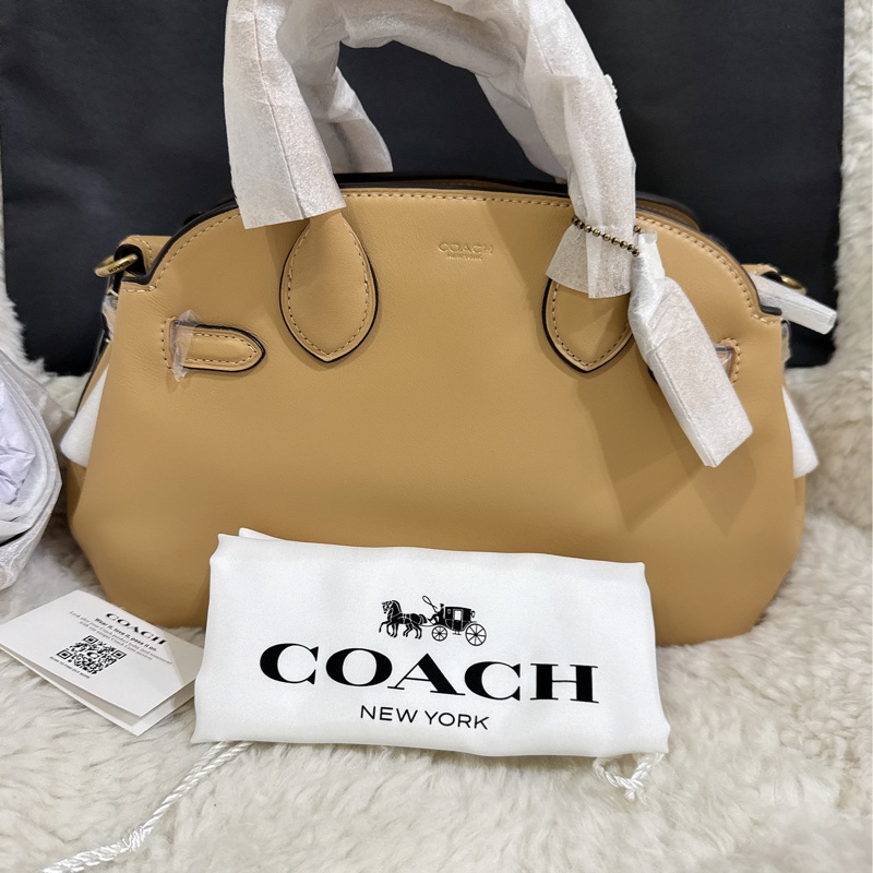全新Coach Empire Carryall 26 皮革手袋-28