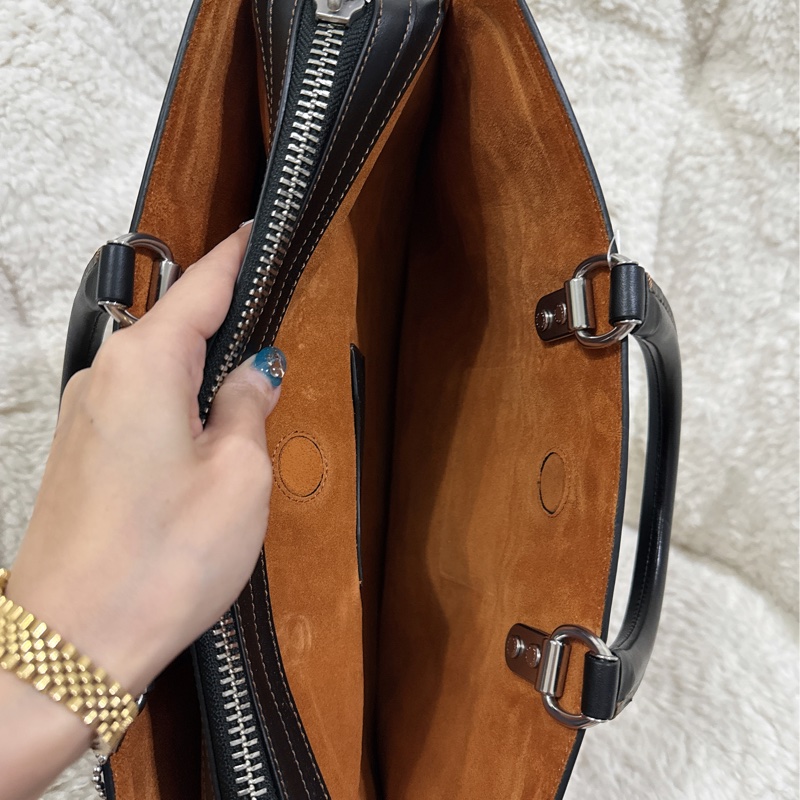 全新COACH ROGUE經典提花面料男用手提公事包-23