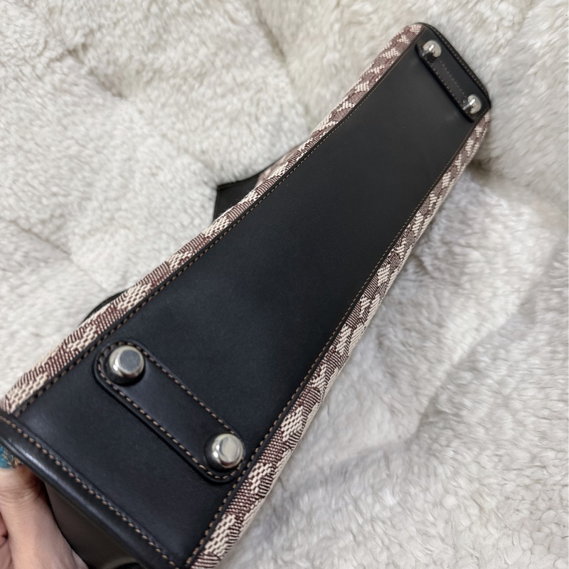 全新COACH ROGUE經典提花面料男用手提公事包-29