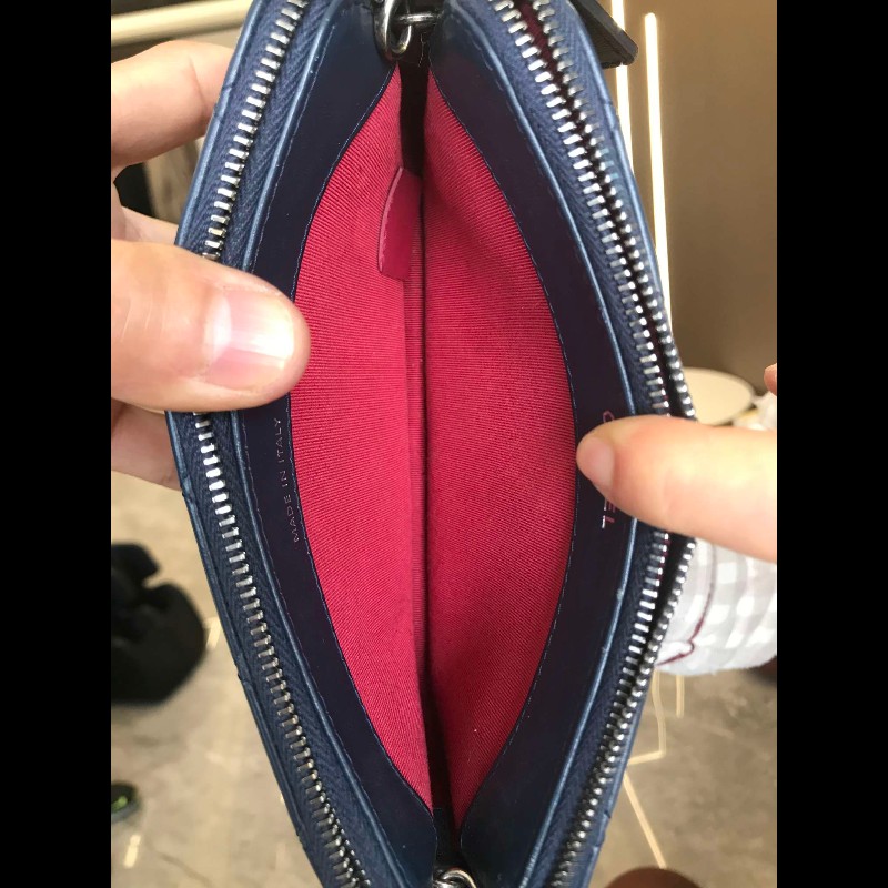 Chanel 藍拼黑mini流浪包-7