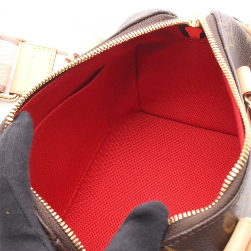 路易威登 Speedy Bandouliere 20 手提包，塗層帆布和皮革，Monogram 圖案，女士款，棕色，M46222-2