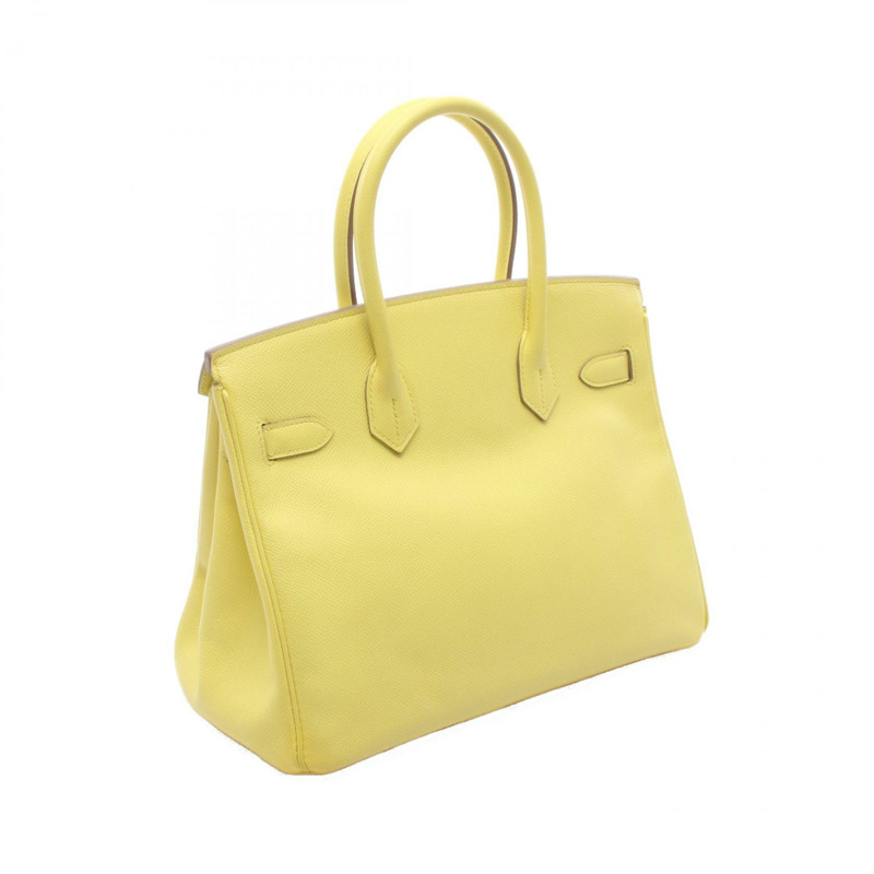 愛馬仕 Birkin 30 手提包，Epsom 皮革，檸檬黃，二手，女士，Q GHW-1