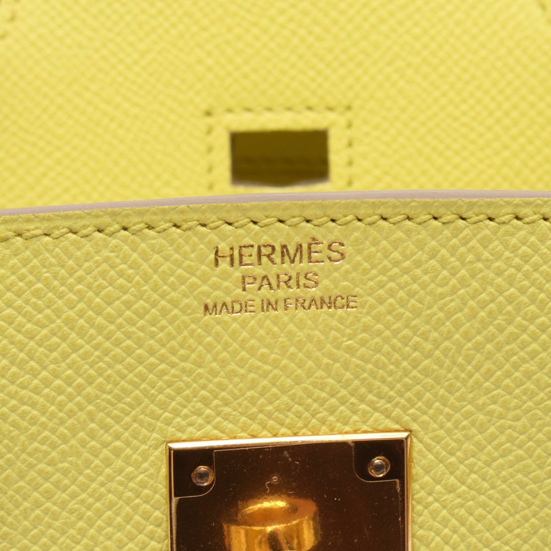 愛馬仕 Birkin 30 手提包，Epsom 皮革，檸檬黃，二手，女士，Q GHW-3