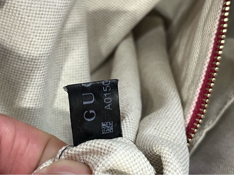 Gucci古馳水桶漆皮玫紅色牛皮手提包-5